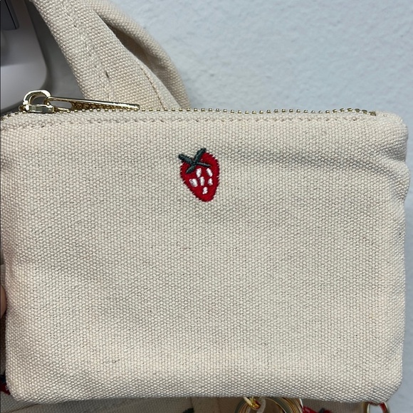 Madden Girl | Lemon & Strawberry Mini Tote w/ Bag Charms, Wristlet & Crossbody - Picture 4 of 10